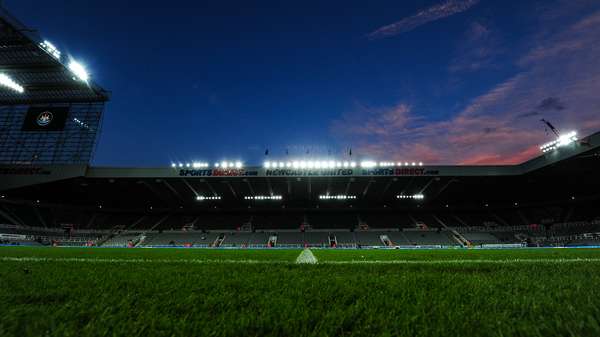 Looking out from the players' tunnel