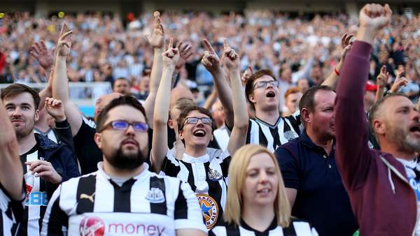 Newcastle fans celebrate home.jpg